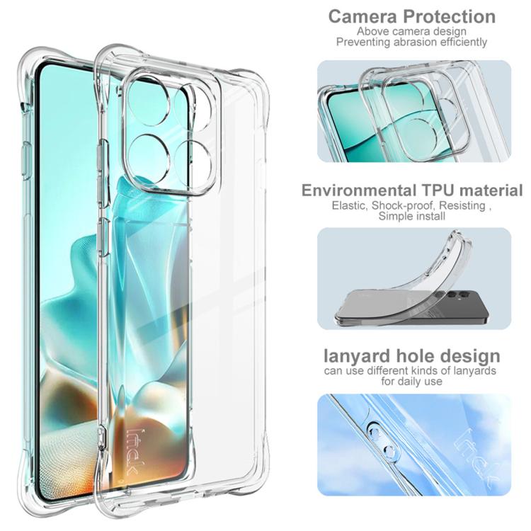 For Motorola Edge 5G 2025 imak Shockproof Airbag TPU Phone Case(Transparent) by imak