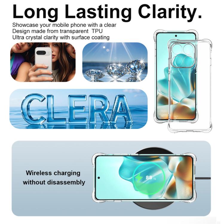 For Motorola Edge 5G 2025 imak Shockproof Airbag TPU Phone Case(Transparent) by imak