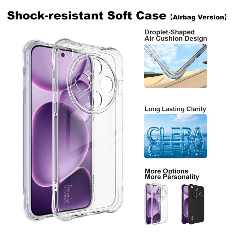 For OPPO Find X8s+ imak Shockproof Airbag TPU Phone Case(Transparent) by imak