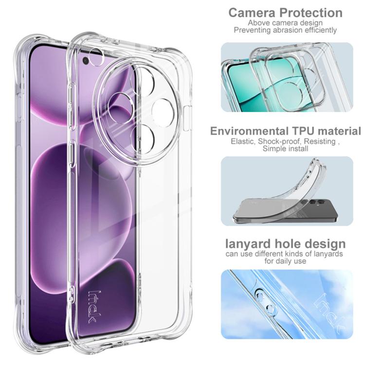 For OPPO Find X8s+ imak Shockproof Airbag TPU Phone Case(Transparent) by imak