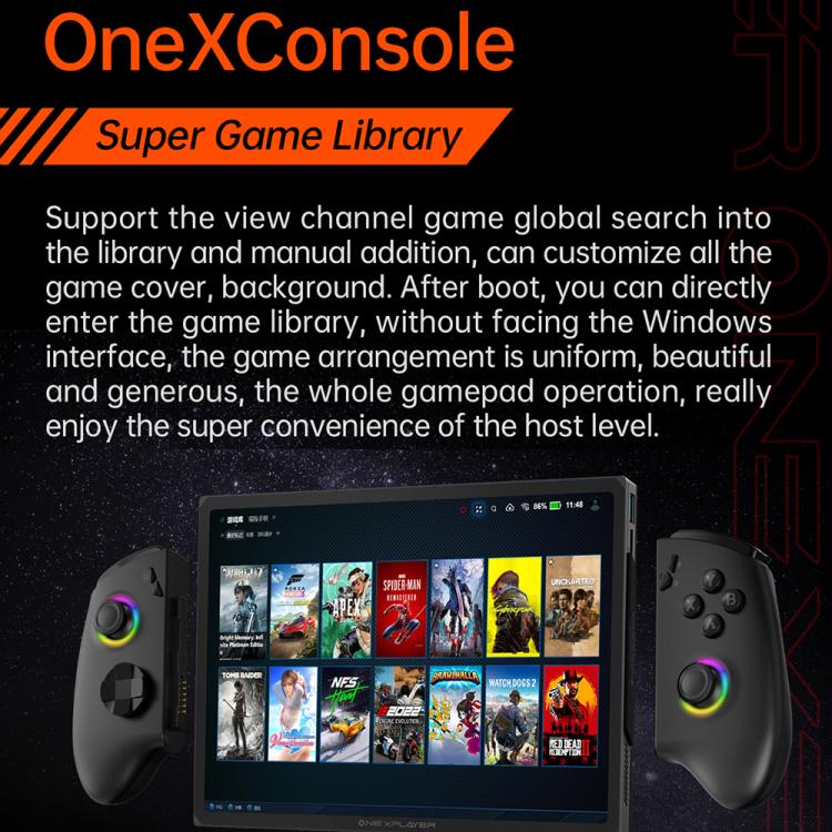 ONE-NETBOOK OneXPlayer X1 Pro 10.95 inch Handheld Game Console, 64GB+4TB, Windows 11 AMD Ryzen AI 9 HX 370(Black) by ONE-NETBOOK