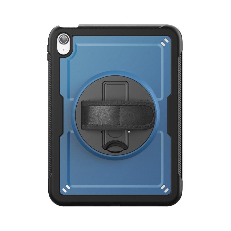For iPad 2025 / 2022 Honeycomb Hand Grip Turntable Stand Tablet Case(Navy Blue) by bashfashion