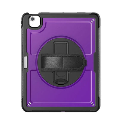 For iPad Air 13 2025 / 2024 Honeycomb Hand Grip Turntable Stand Tablet Case(Purple) by bashfashion