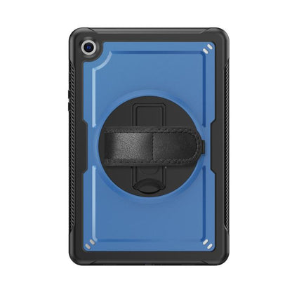 For Samsung Galaxy Tab A11+ / A9+ Honeycomb Hand Grip Turntable Stand Tablet Case(Navy Blue) by bashfashion