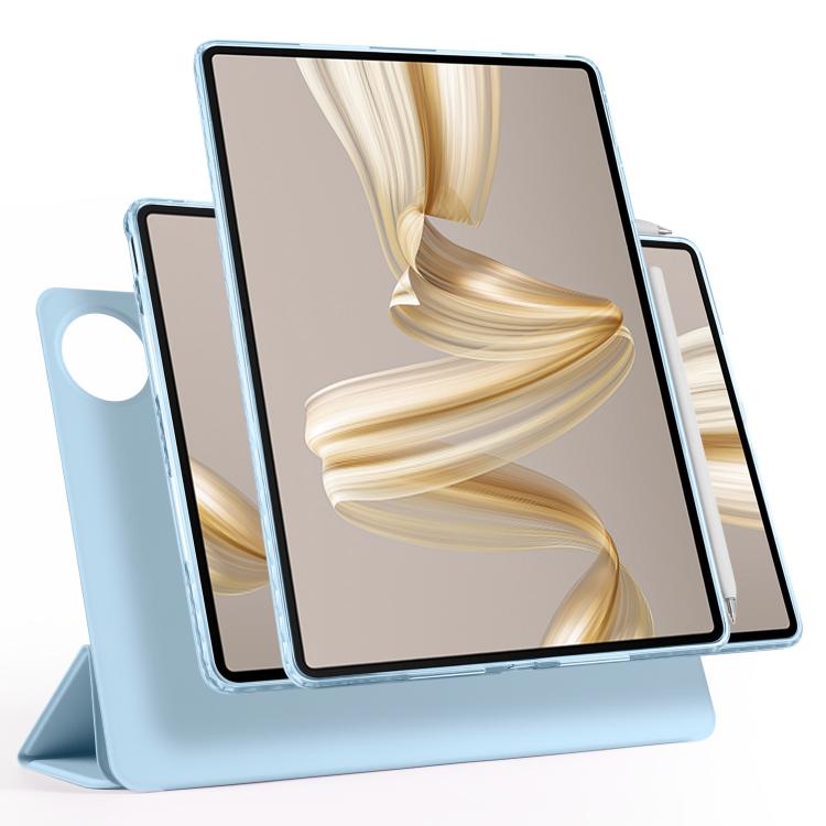 For Huawei MatePad Pro 12.2 Trifold Magnetic Split Acrylic Leather Tablet Case(Ice Blue) by bashfashion