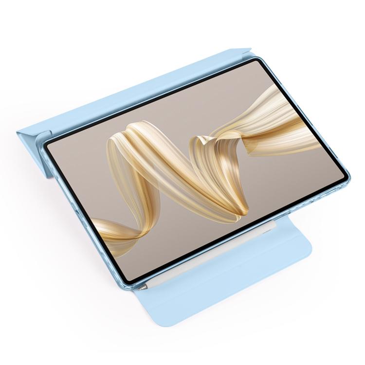 For Huawei MatePad Pro 12.2 Trifold Magnetic Split Acrylic Leather Tablet Case(Ice Blue) by bashfashion