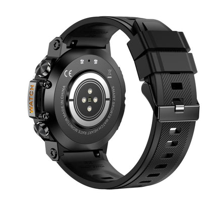 AK61 BT Call Smart Watch, Support Blood Pressure / Heart Rate / Sports Health Monitoring Fitness Tracker(Black Silicone) by bashfashion