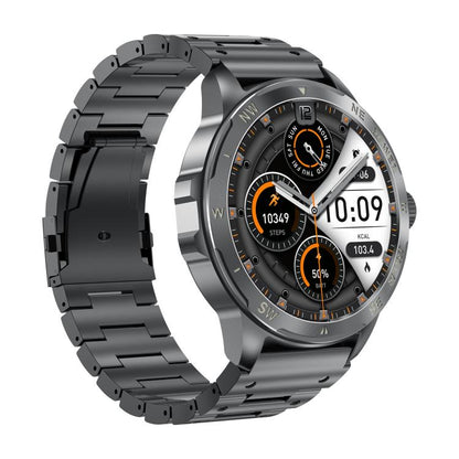 AK77 BT Call Smart Watch, Support Blood Oxygen / Blood Pressure / Heart Rate / Sports Health Monitoring Fitness Tracker(Black Steel) by bashfashion