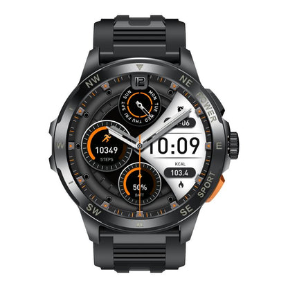 AK77 BT Call Smart Watch, Support Blood Oxygen / Blood Pressure / Heart Rate / Sports Health Monitoring Fitness Tracker(Black Silicone) by bashfashion