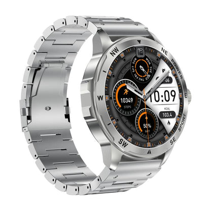 AK77 BT Call Smart Watch, Support Blood Oxygen / Blood Pressure / Heart Rate / Sports Health Monitoring Fitness Tracker(Silver Steel) by bashfashion