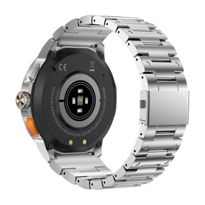 AK77 BT Call Smart Watch, Support Blood Oxygen / Blood Pressure / Heart Rate / Sports Health Monitoring Fitness Tracker(Silver Steel) by bashfashion