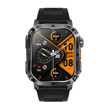 AK80 BT Call Smart Watch, Support Blood Oxygen / Blood Pressure / Heart Rate / Sports Health Monitoring Fitness Tracker(Black Silicone) by bashfashion