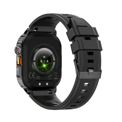 AK80 BT Call Smart Watch, Support Blood Oxygen / Blood Pressure / Heart Rate / Sports Health Monitoring Fitness Tracker(Black Silicone) by bashfashion