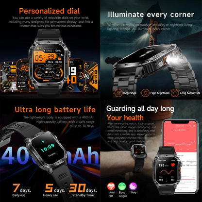 AK80 BT Call Smart Watch, Support Blood Oxygen / Blood Pressure / Heart Rate / Sports Health Monitoring Fitness Tracker(Grey Silicone) by bashfashion