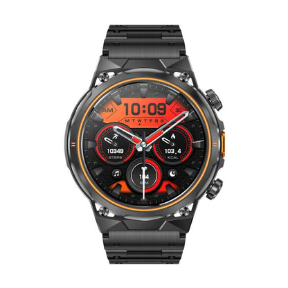 AK81 BT Call Smart Watch, Support Blood Pressure / Heart Rate / Sports Health Monitoring Fitness Tracker(Black Steel) by bashfashion