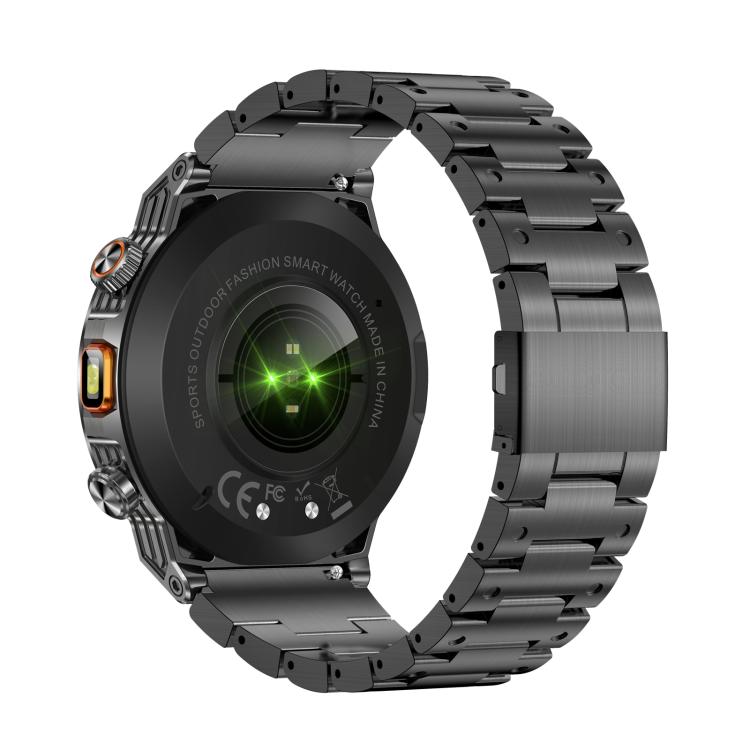 AK81 BT Call Smart Watch, Support Blood Pressure / Heart Rate / Sports Health Monitoring Fitness Tracker(Black Steel) by bashfashion