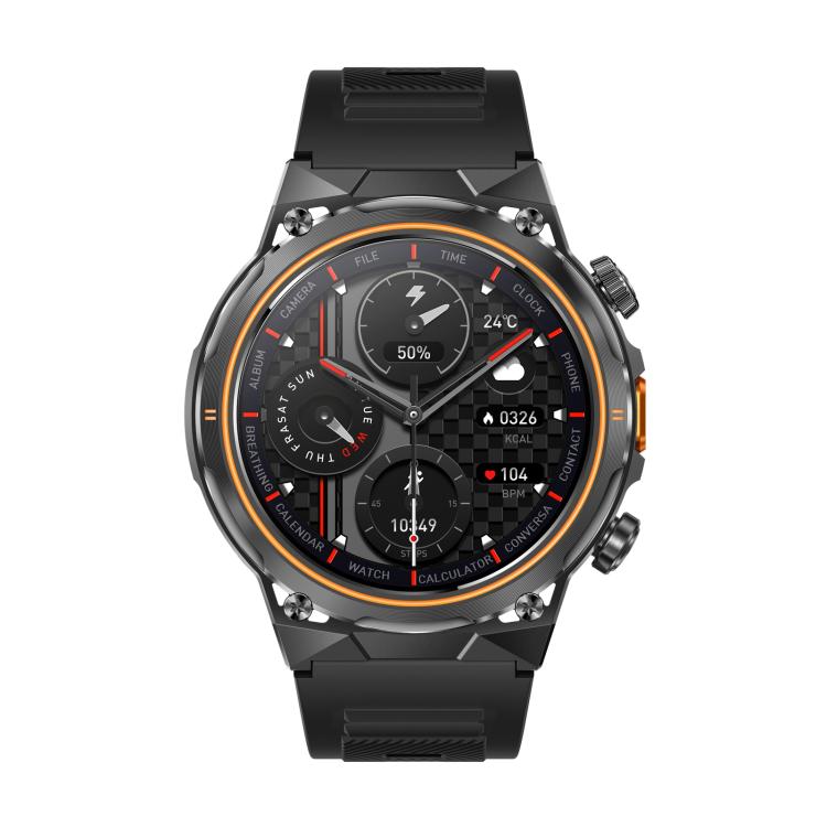 AK81 BT Call Smart Watch, Support Blood Pressure / Heart Rate / Sports Health Monitoring Fitness Tracker(Black Silicone) by bashfashion