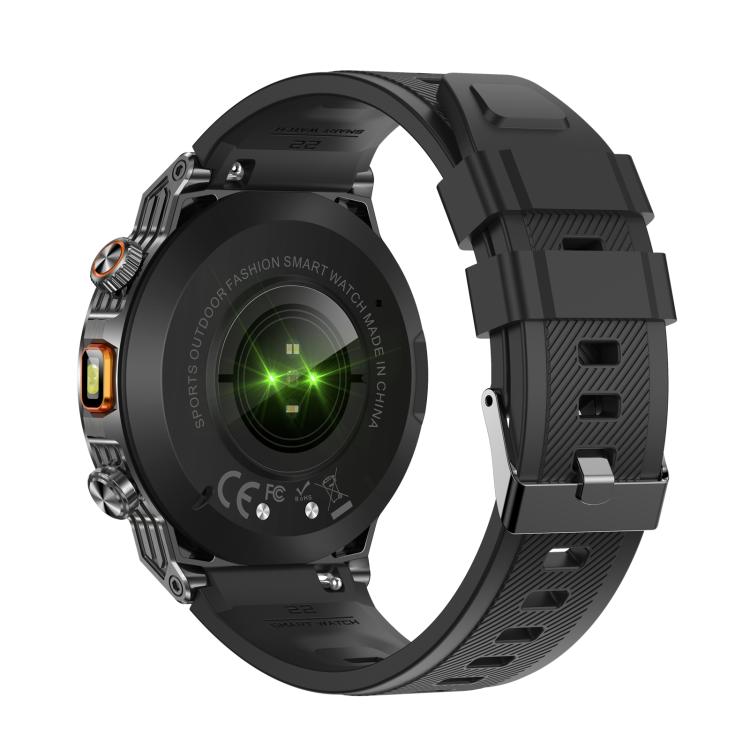 AK81 BT Call Smart Watch, Support Blood Pressure / Heart Rate / Sports Health Monitoring Fitness Tracker(Black Silicone) by bashfashion