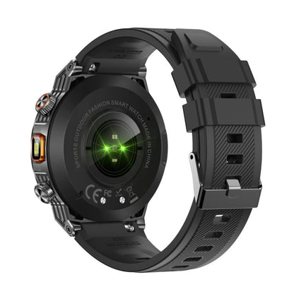 AK81 BT Call Smart Watch, Support Blood Pressure / Heart Rate / Sports Health Monitoring Fitness Tracker(Black Silicone) by bashfashion