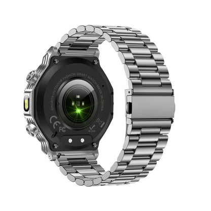 AK82 BT Call Smart Watch, Support Blood Oxygen / Blood Pressure / Heart Rate / Sports Health Monitoring Fitness Tracker(Silver Steel) by bashfashion