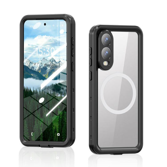 For Samsung Galaxy S25 Edge 5G RedPepper MagSafe IP68 Waterproof Phone Case(Black) by RedPepper