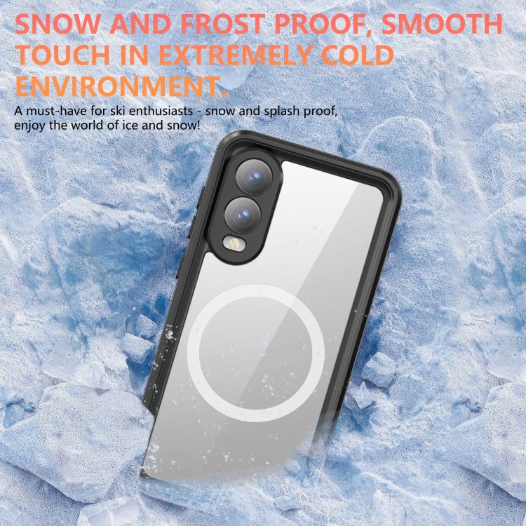 For Samsung Galaxy S25 Edge 5G RedPepper MagSafe IP68 Waterproof Phone Case(Black) by RedPepper