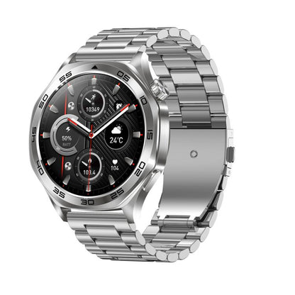 AK83 BT Call Smart Watch, Support Blood Pressure / Heart Rate / Sports Health Monitoring Fitness Tracker(Steel 3-Bead Steel) by bashfashion