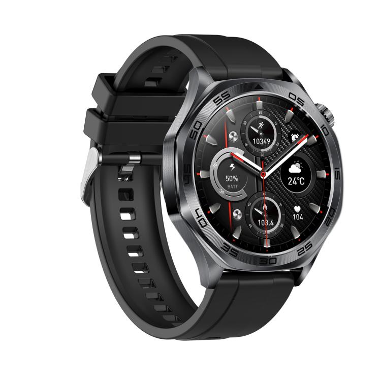 AK83 BT Call Smart Watch, Support Blood Pressure / Heart Rate / Sports Health Monitoring Fitness Tracker(Black Silicone) by bashfashion