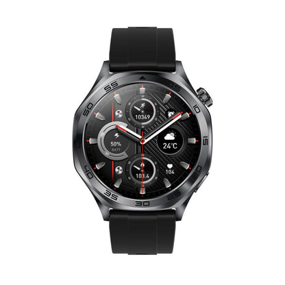 AK83 BT Call Smart Watch, Support Blood Pressure / Heart Rate / Sports Health Monitoring Fitness Tracker(Black Silicone) by bashfashion