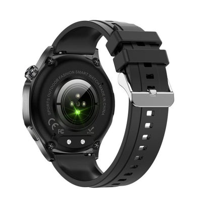 AK83 BT Call Smart Watch, Support Blood Pressure / Heart Rate / Sports Health Monitoring Fitness Tracker(Black Silicone) by bashfashion