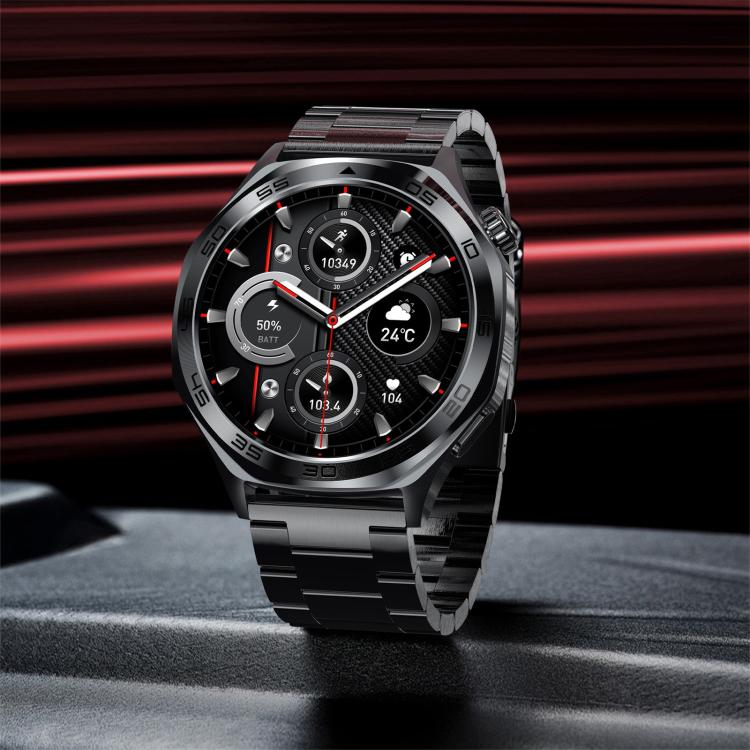 AK83 BT Call Smart Watch, Support Blood Pressure / Heart Rate / Sports Health Monitoring Fitness Tracker(Black Silicone) by bashfashion