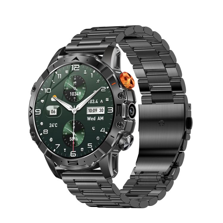 BH11 4G LTE Android 8.1 Smart Watch, 2GB+16GB, Unisoc 8541 Quad Core, Support Heart Rate / Blood Oxygen(Black Steel) by bashfashion