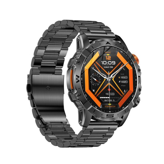 BH11 4G LTE Android 8.1 Smart Watch, 2GB+16GB, Unisoc 8541 Quad Core, Support Heart Rate / Blood Oxygen(Black Steel) by bashfashion