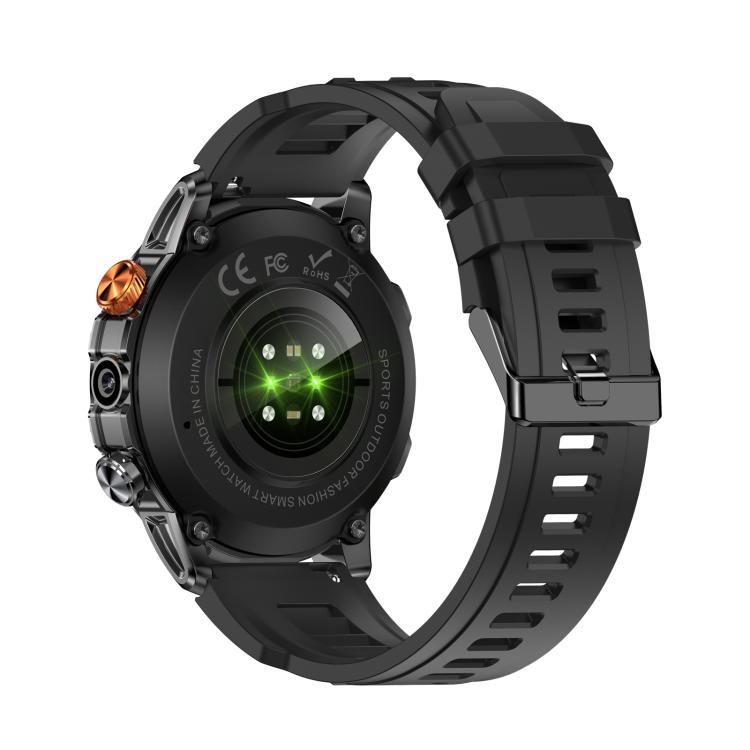 BH11 4G LTE Android 8.1 Smart Watch, 2GB+16GB, Unisoc 8541 Quad Core, Support Heart Rate / Blood Oxygen(Black Silicone) by bashfashion