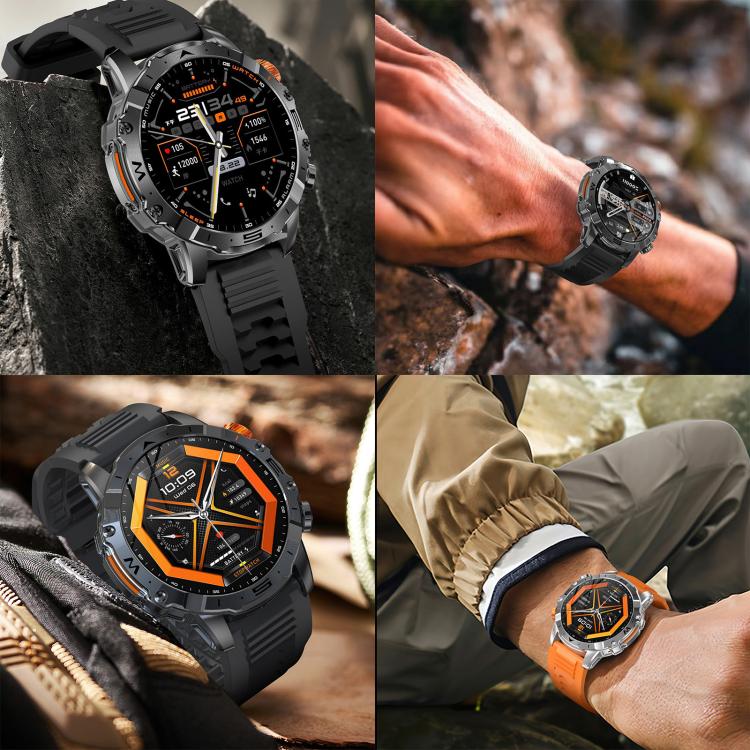 BH11 4G LTE Android 8.1 Smart Watch, 2GB+16GB, Unisoc 8541 Quad Core, Support Heart Rate / Blood Oxygen(Black Steel) by bashfashion