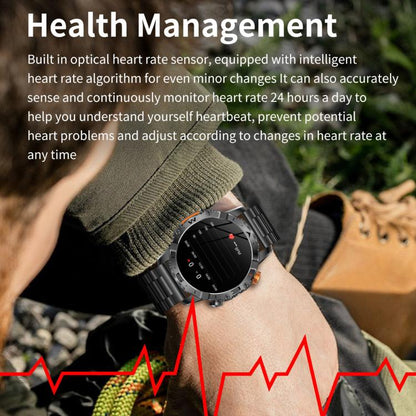 BH11 4G LTE Android 8.1 Smart Watch, 2GB+16GB, Unisoc 8541 Quad Core, Support Heart Rate / Blood Oxygen(Black Steel) by bashfashion