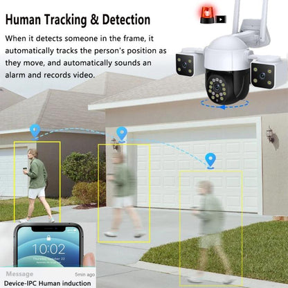 QX155 6MP Triple Camera WiFi Version Supports Humanoid Detection(US Plug) by bashfashion