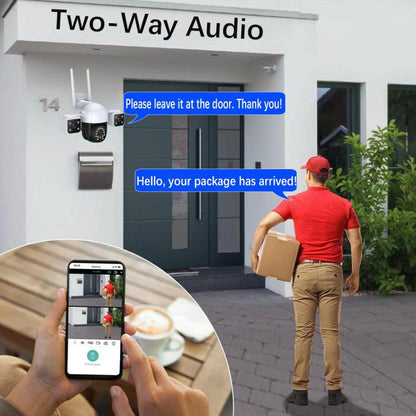 QX155 6MP Triple Camera SE Asia 4G Version Supports Humanoid Detection(EU Plug) by bashfashion