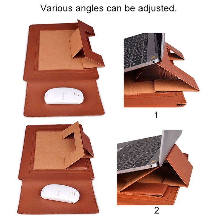 PU05 Sleeve Leather Case Carrying Bag for 14.1 inch Laptop(Green) by bashfashion