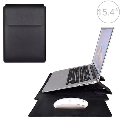 PU05 Sleeve Leather Case Carrying Bag for 15.4 inch Laptop(Black) by bashfashion