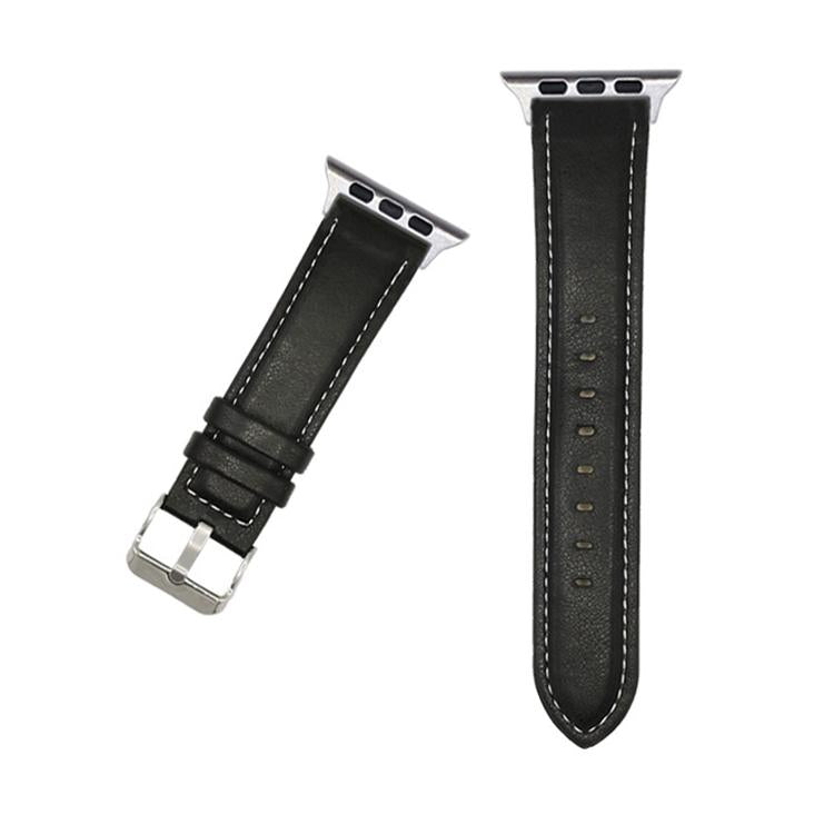 For Apple Watch 46mm / 49mm / 45mm / 44mm xDfind Crazy Horse Texture Leather Watch Band(Black) by xDfind