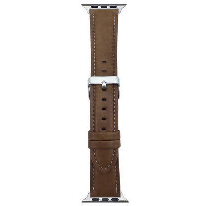 For Apple Watch 46mm / 49mm / 45mm / 44mm xDfind Crazy Horse Texture Leather Watch Band(Brown) by xDfind