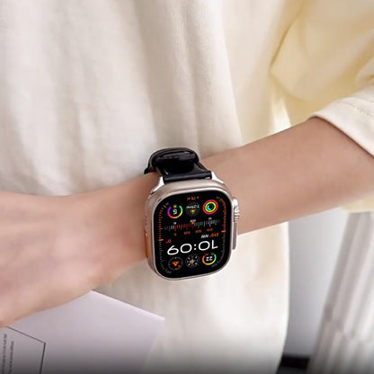 For Apple Watch 42mm / 41mm / 40mm / 38mm xDfind Crazy Horse Texture Leather Watch Band(Black) by xDfind