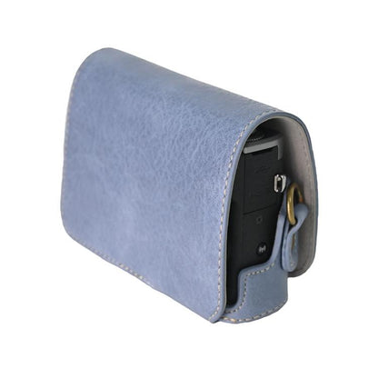 For Canon G7 X Mark III / G7X3 Retro Litchi Texture Leather Full Body Camera Case Bag with Strap(Blue) by bashfashion