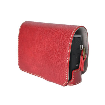 For Canon G7 X Mark III / G7X3 Retro Litchi Texture Leather Full Body Camera Case Bag with Strap(Red) by bashfashion