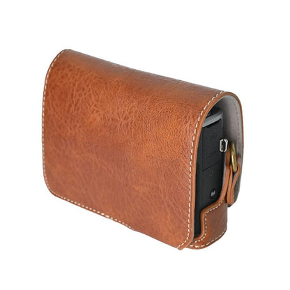 For Canon G7 X Mark III / G7X3 Retro Litchi Texture Leather Full Body Camera Case Bag with Strap(Coffee) by bashfashion