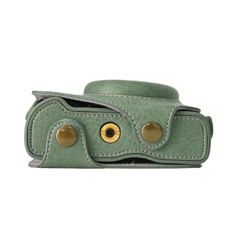 For Canon G7 X Mark III / G7X3 Retro Litchi Texture Leather Full Body Camera Case Bag with Strap(Green) by bashfashion