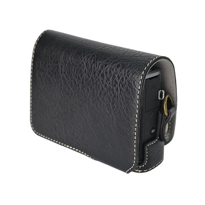 For Canon G7 X Mark III / G7X3 Retro Litchi Texture Leather Full Body Camera Case Bag with Strap(Black) by bashfashion