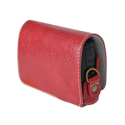 For Canon PowerShot SX740 HS Retro Litchi Texture Leather Full Body Camera Case Bag with Strap(Red) by bashfashion