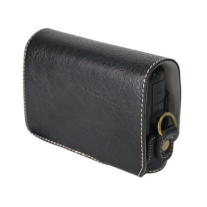 For Canon PowerShot SX740 HS Retro Litchi Texture Leather Full Body Camera Case Bag with Strap(Black) by bashfashion